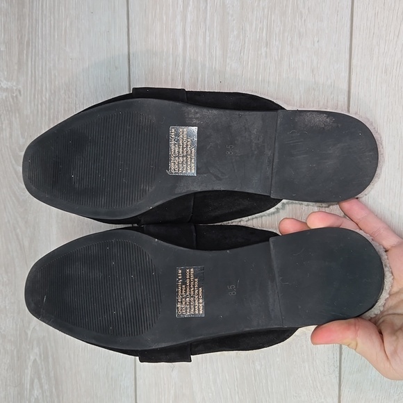 Steve Madden Chart Leather Upper Insulated Black Clog Mule Slippers Shoes 8.5 - Picture 9 of 10